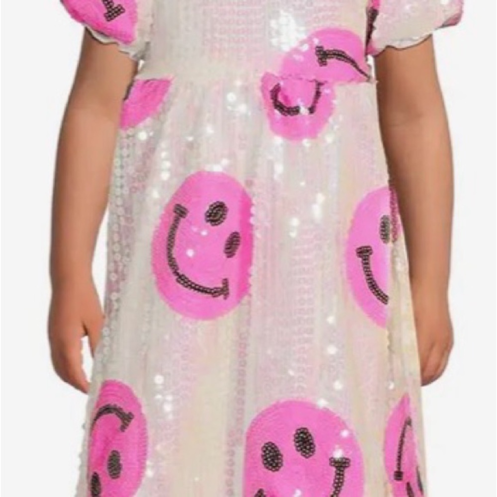 Lola and The Boys - Pinkie Happy Emoji Dress  - Little Kid 6
